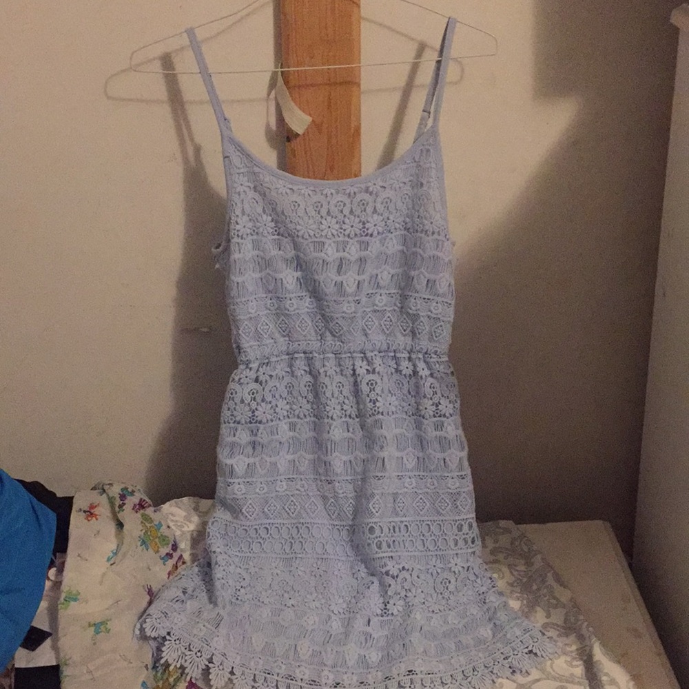 Light blue h&m lacy dress